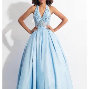 Rachel Allan Brand New Prom Dress Sky Blue